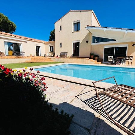 Annexe Des Pins - Studio Gite Avec Piscine & Climatisation Villeneuve-lès-Béziers 외부 사진