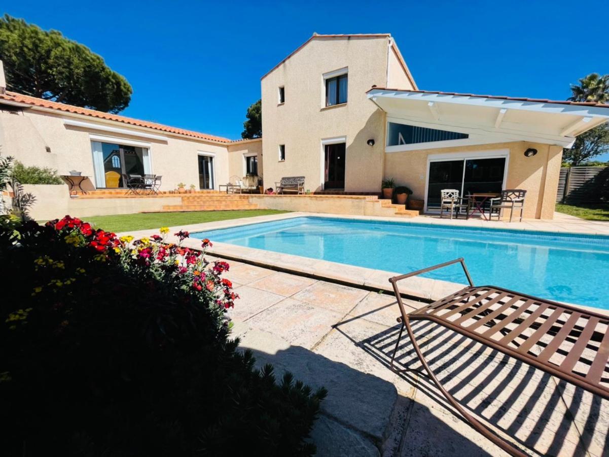 Annexe Des Pins - Studio Gite Avec Piscine & Climatisation Villeneuve-lès-Béziers 외부 사진