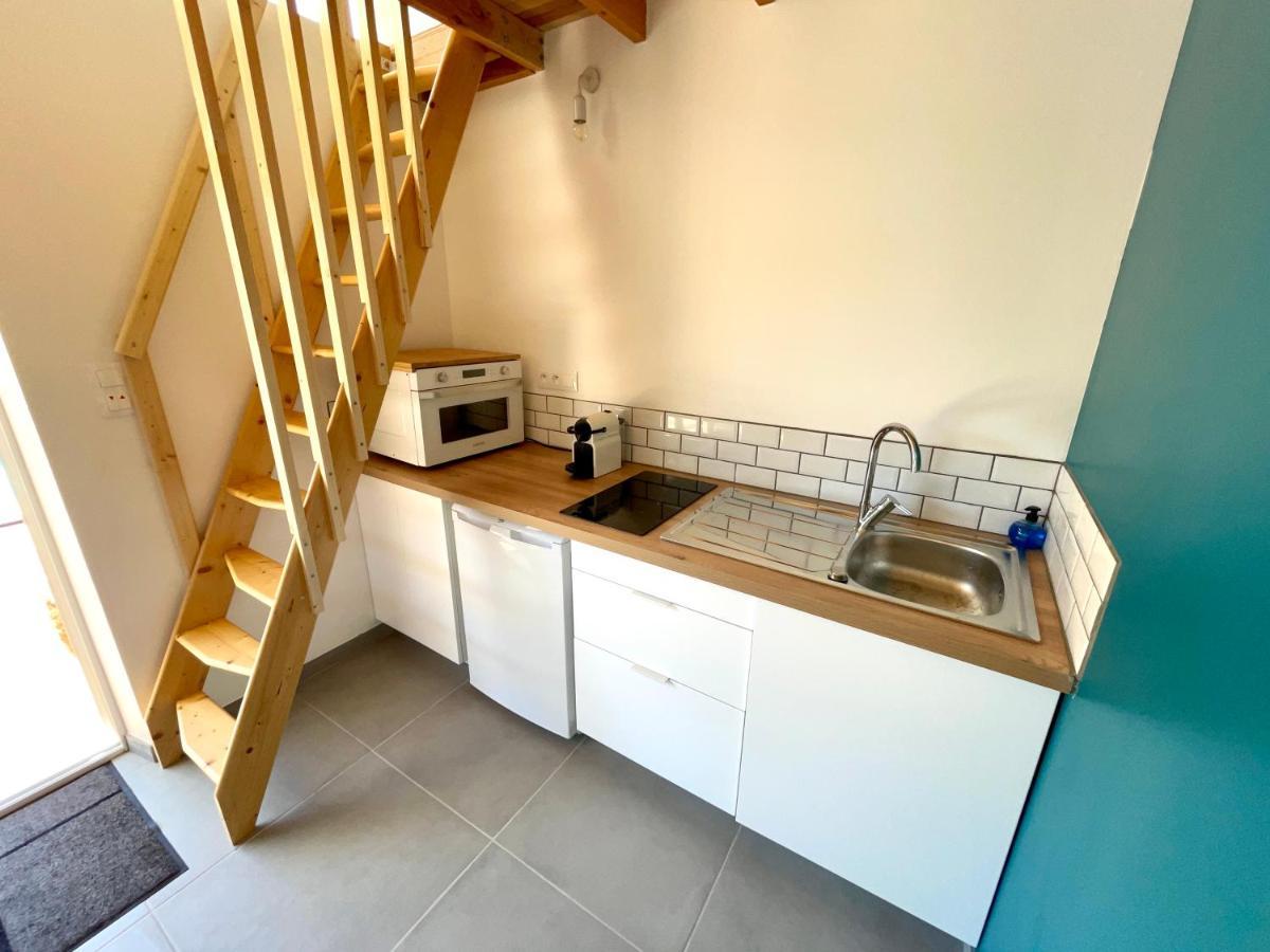 Annexe Des Pins - Studio Gite Avec Piscine & Climatisation Villeneuve-lès-Béziers 외부 사진